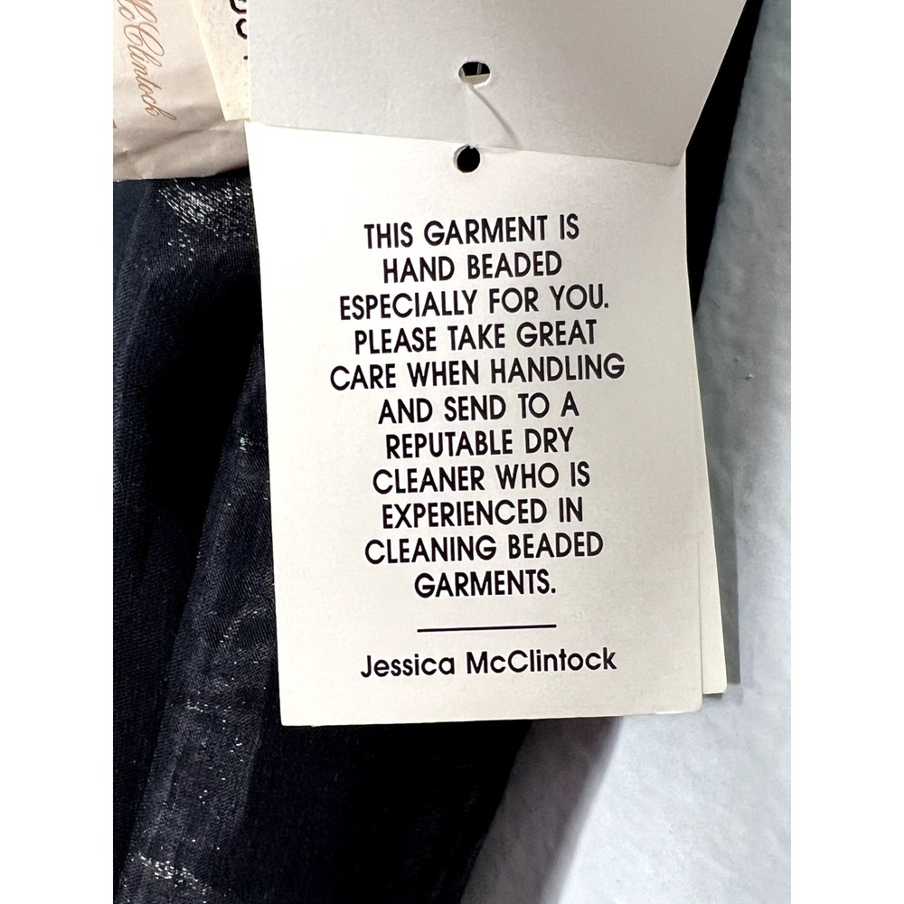 NWT Jessica McClintock Dress Vintage Black Sleeveless Fit & Flare Sz. 10‎ Party - Picture 4 of 15